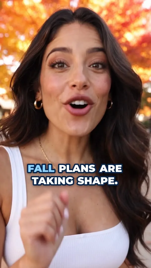 Frame from a short-form vertical video about seasonal wellness plans.