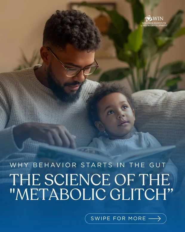 Social post on the science of the metabolic glitch and why behavior starts in the gut.